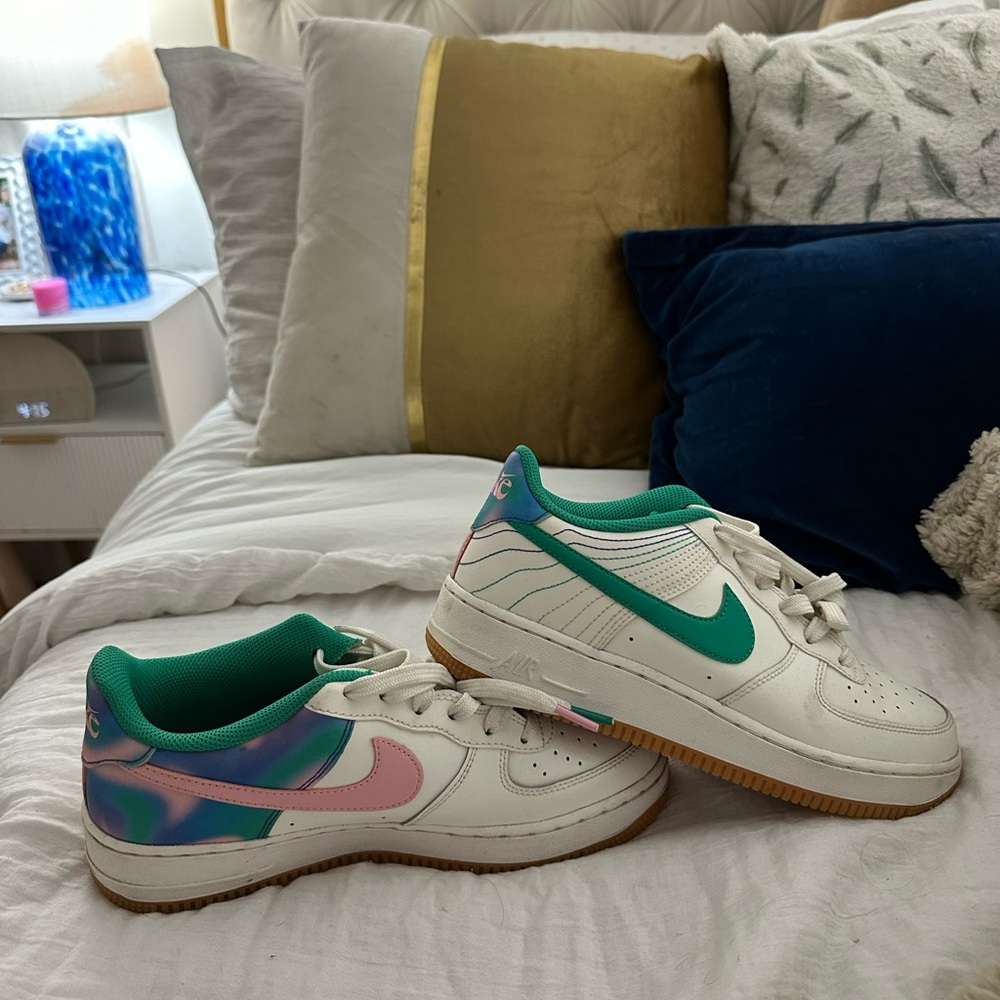 Nike Air Force ones Sneakers with Inspirational Message